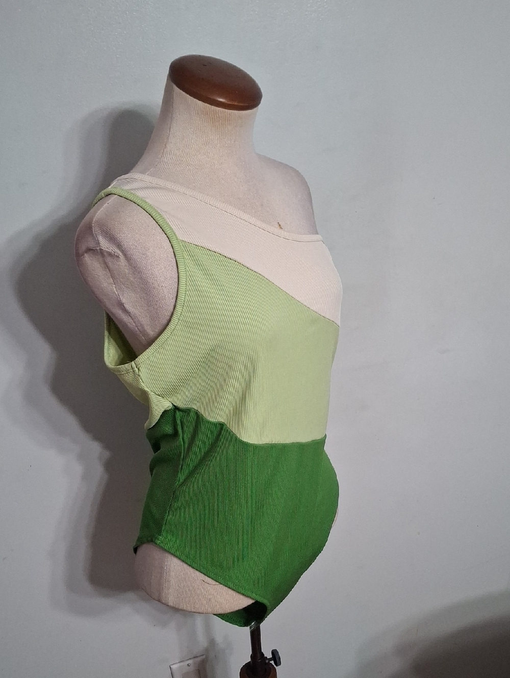 SHEIN/ Asymetrical Bodysuit- W Sz 12 - Picture 2 of 6